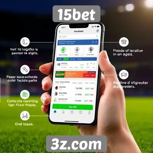 Características da plataforma móvel do 15bet