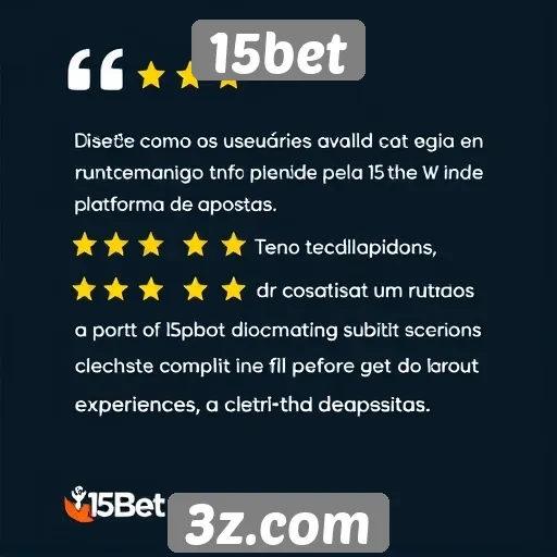 Sentimentos dos usuários sobre o suporte do 15bet